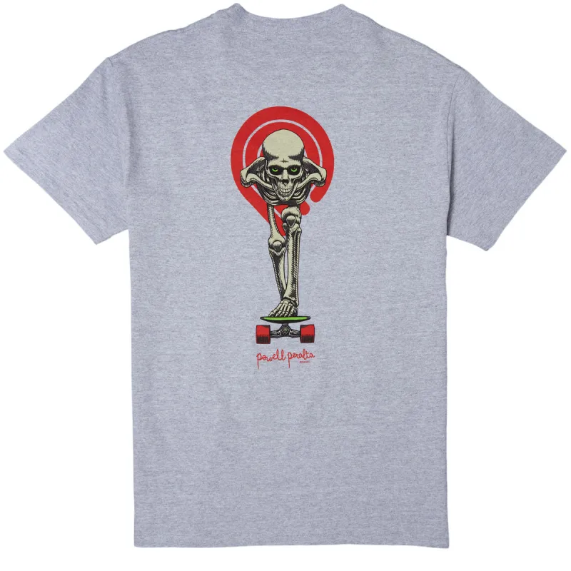 Powell-Peralta Tucking Skeleton T-Shirt - Sport Grey sold by CCS