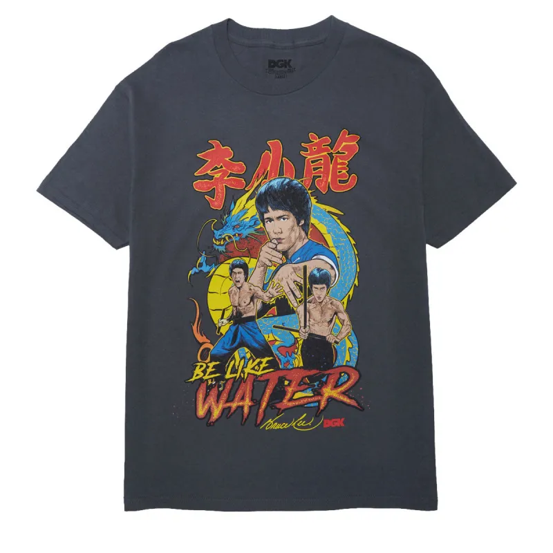 DGK x Bruce Lee Fury T-Shirt - Charcoal sold by CCS