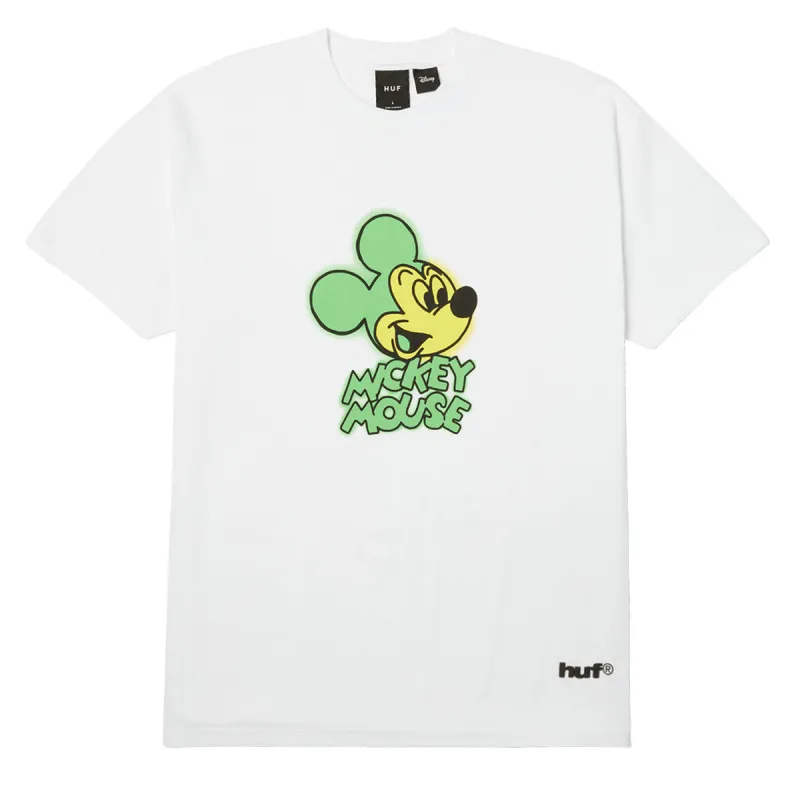 HUF x Mickey Mouse Spray T-Shirt - White sold by CCS