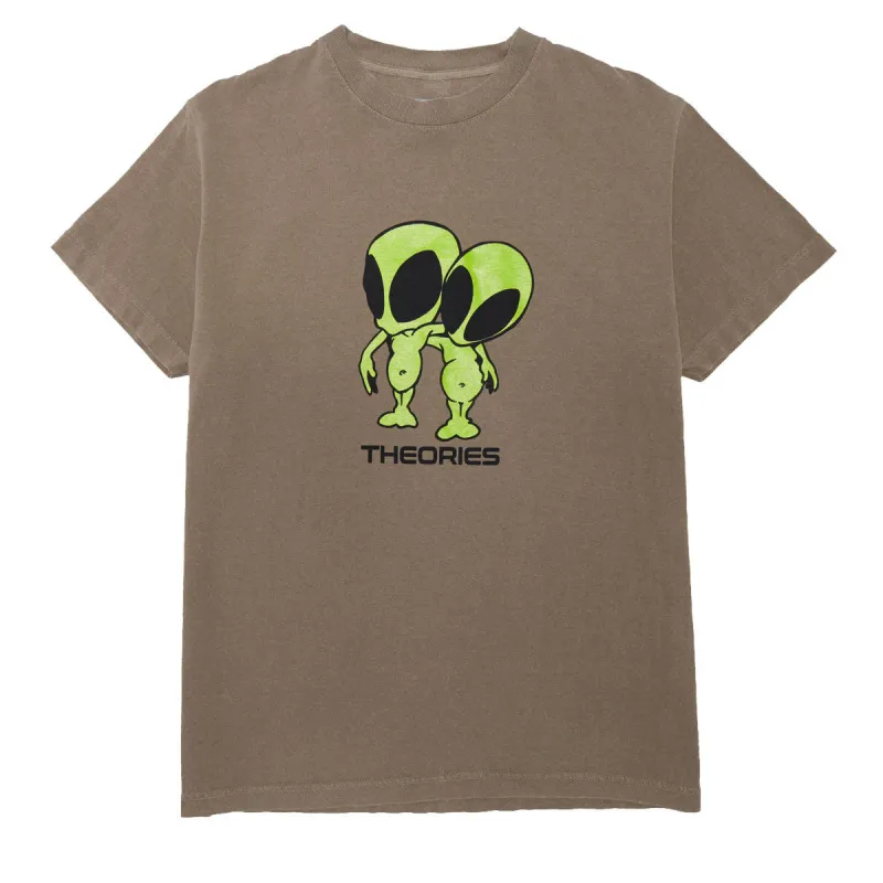 Theories Twins Garment Dyed T-Shirt - Faded Brown sold by CCS