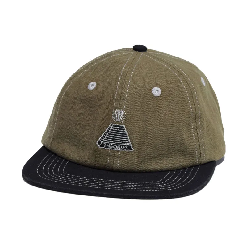Theories Scribble Herringbone Snapback Hat - Olive/Black sold by CCS