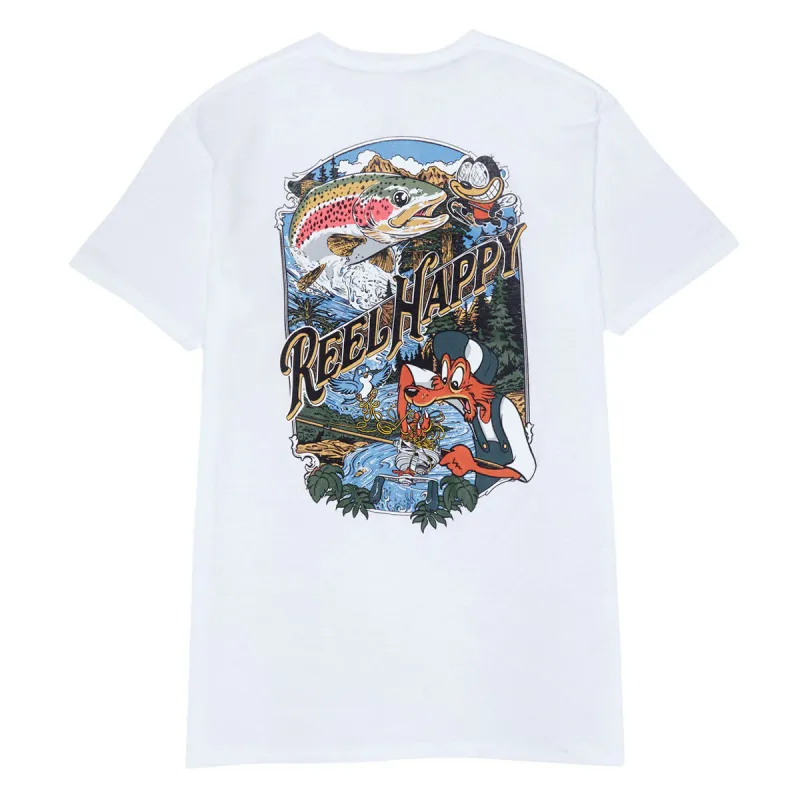 Reel Happy Birds Nest T-Shirt - White sold by CCS