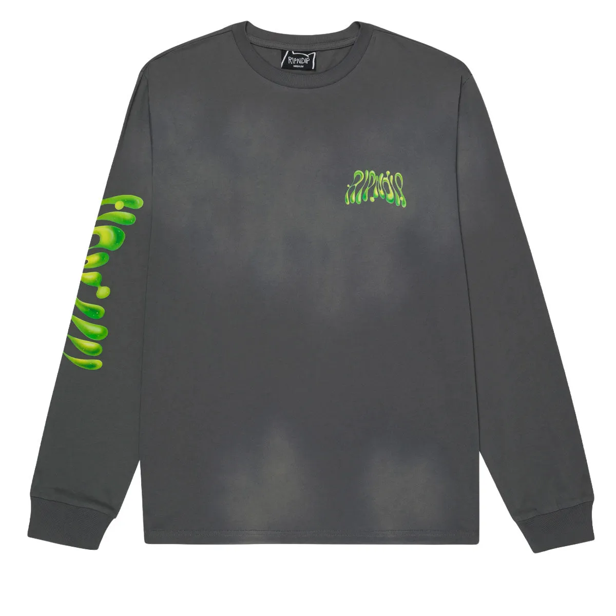 RIPNDIP Lava Lamp Long Sleeve T-Shirt - Charcoal Vintage Wash sold by CCS product image thumbnail 2
