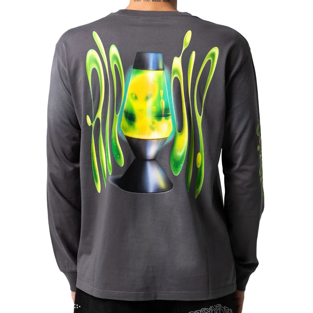 RIPNDIP Lava Lamp Long Sleeve T-Shirt - Charcoal Vintage Wash sold by CCS product image thumbnail 4