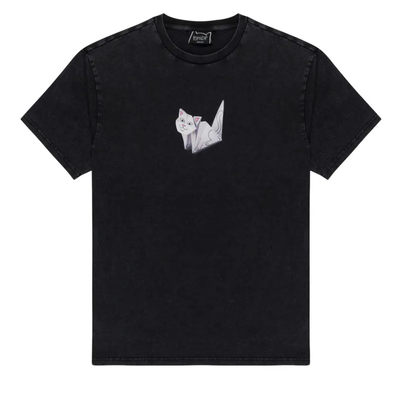 RIPNDIP Origami T-Shirt - Black Vintage Wash made by Ripndip