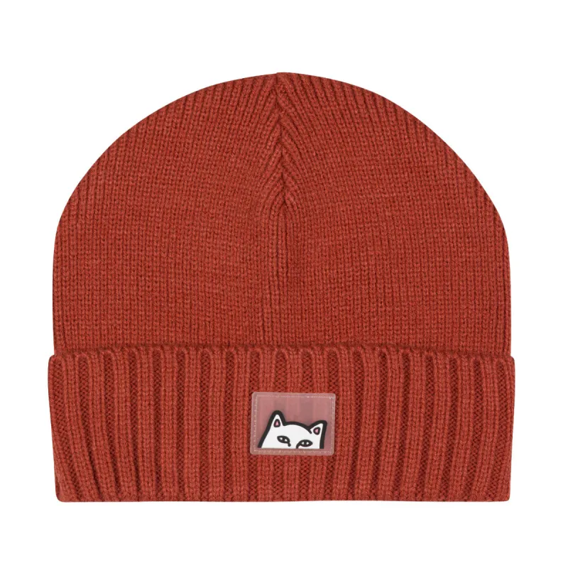 RIPNDIP Peeking Beanie - Burnt Orange made by Ripndip