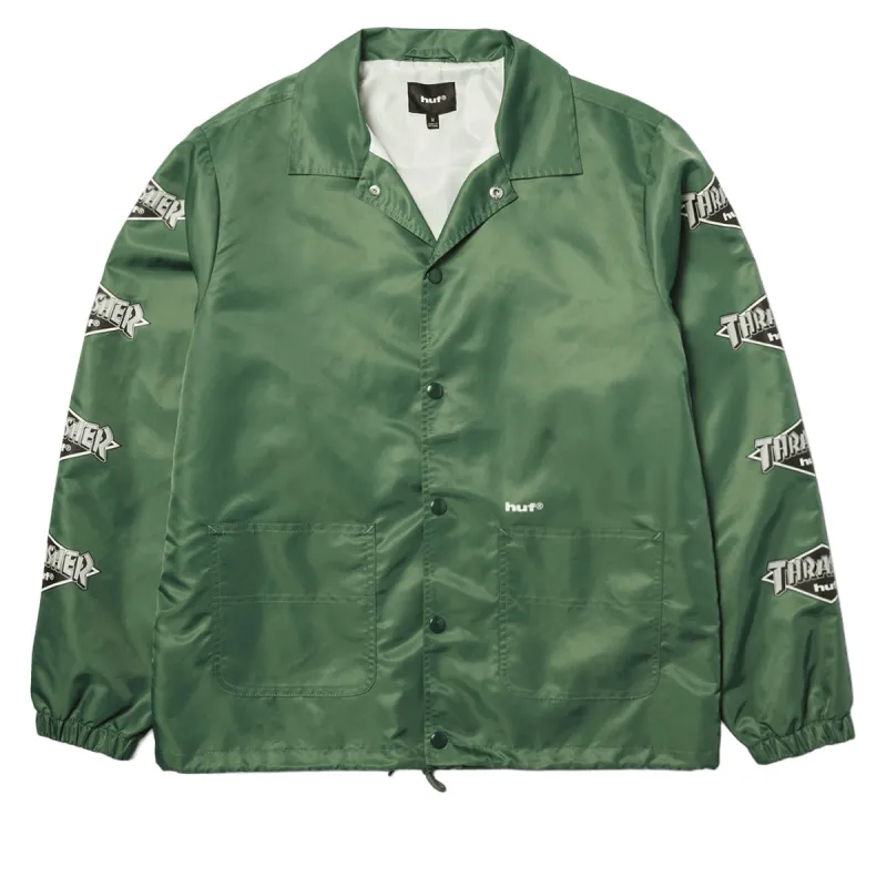 HUF x Thrasher Logo Jacket - Forest Green sold by CCS