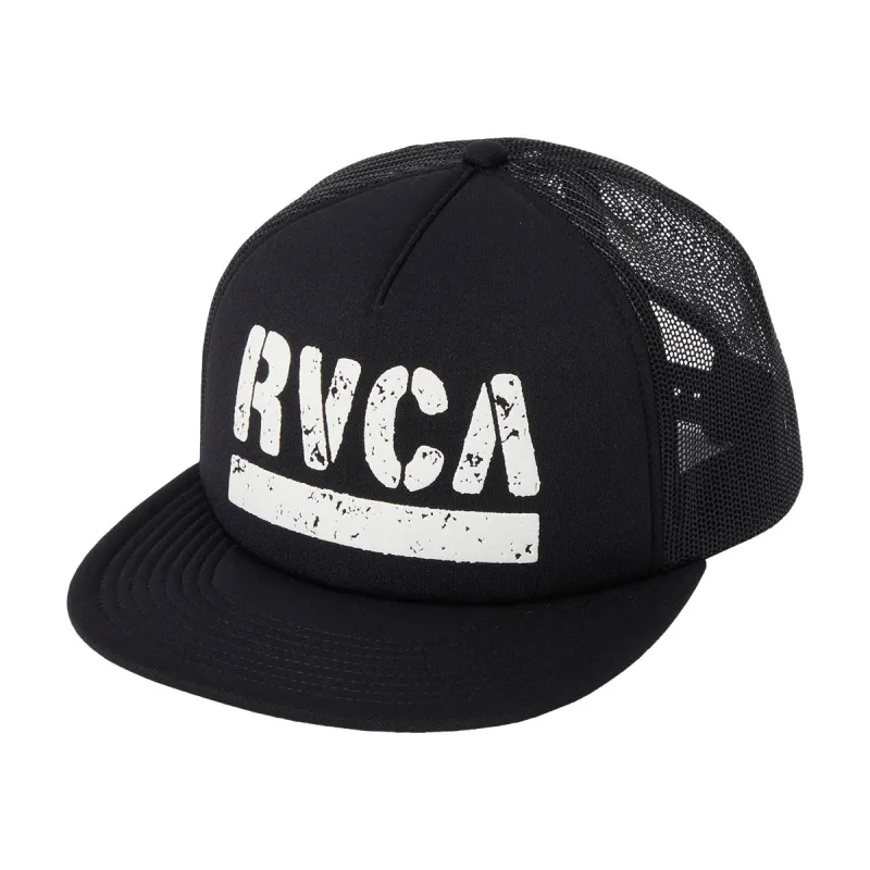 RVCA Asp Foam Trucker Hat - Black made by RVCA