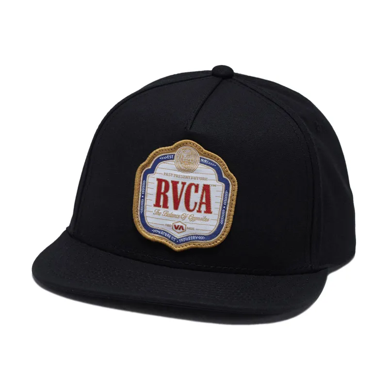RVCA Philsner Snapback Hat - Black sold by CCS