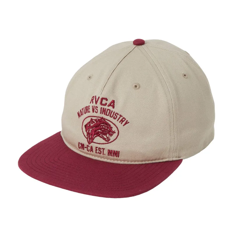 RVCA Sky Cat Snapback Hat - Slate Blue made by RVCA