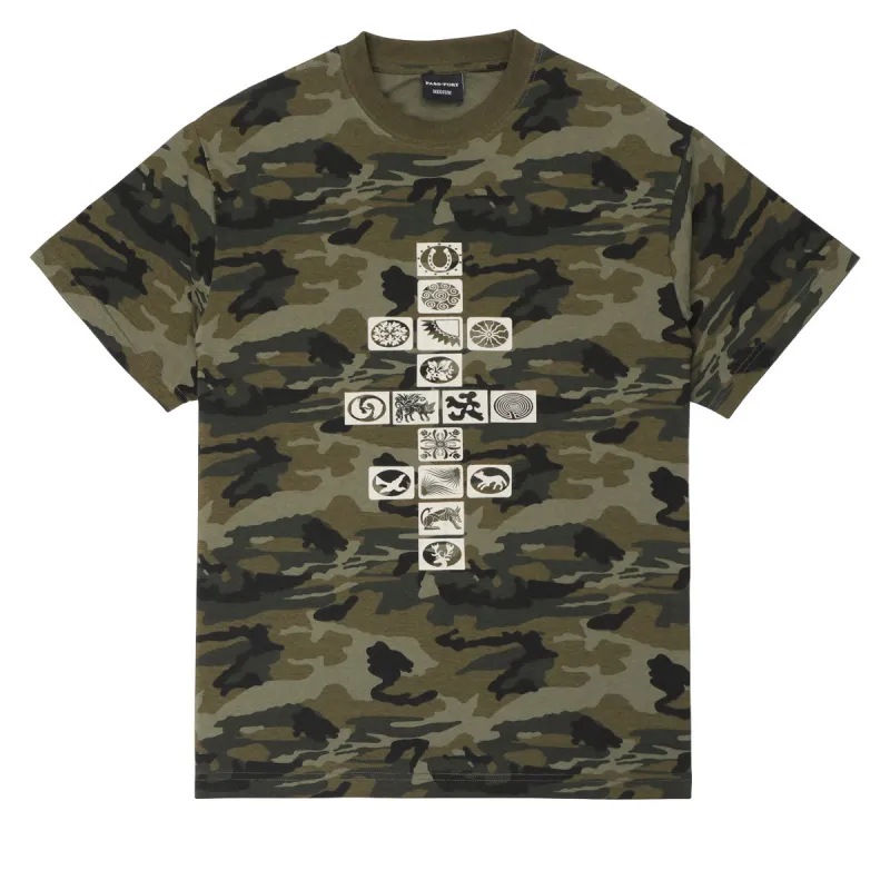 Passport Kollaasi T-Shirt - Woodland Camo sold by CCS
