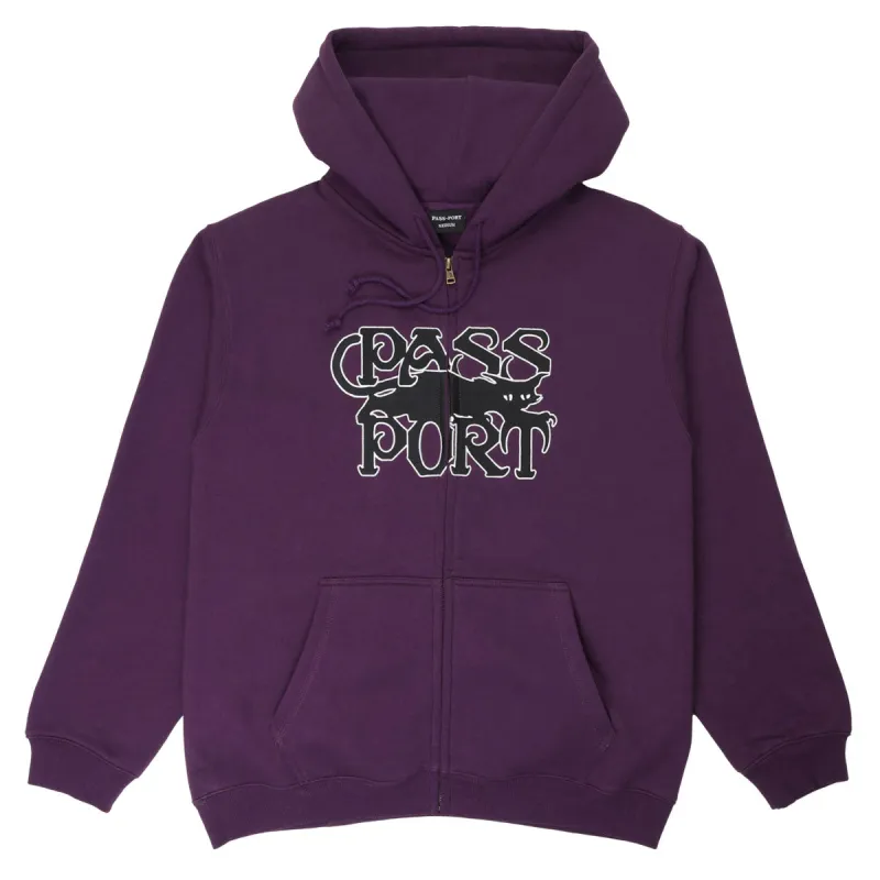 Passport Slinkin Zip Hoodie - Eggplant sold by CCS