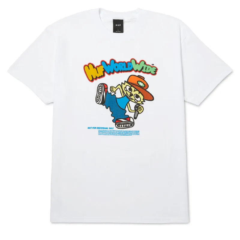 HUF Chop Kick Block T-Shirt - White made by HUF