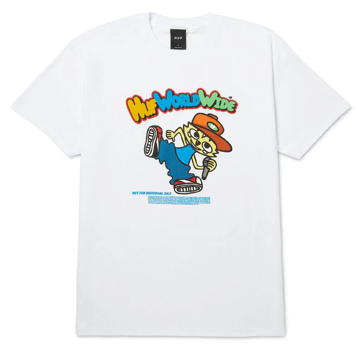 HUF Chop Kick Block T-Shirt - White sold by CCS
