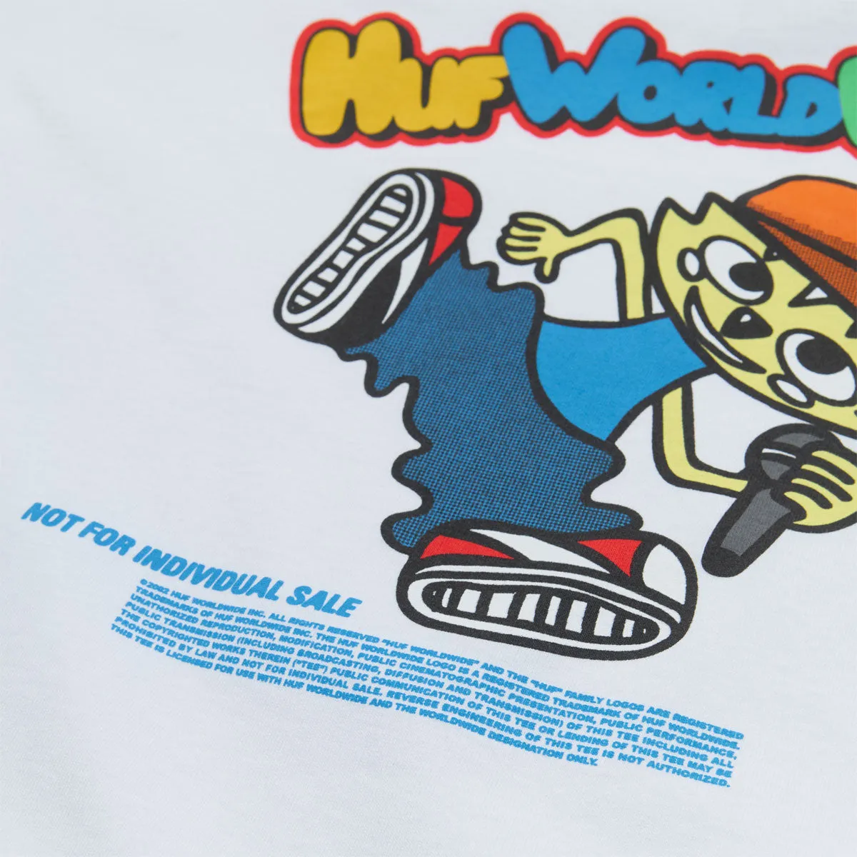 HUF Chop Kick Block T-Shirt - White sold by CCS product image thumbnail 2