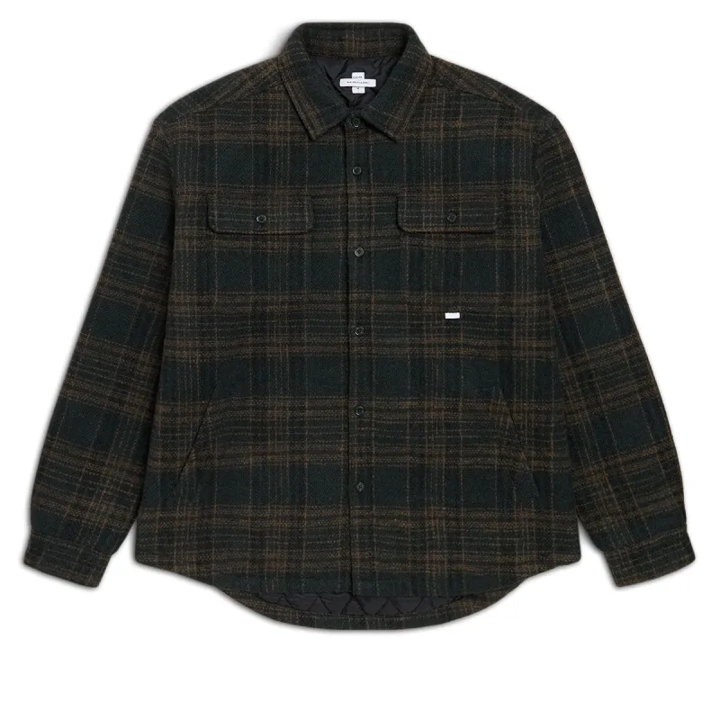 CCS Quilted Flannel Jacket - Green/Brown sold by CCS
