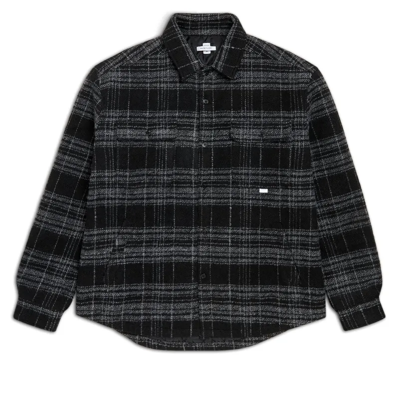 CCS Quilted Flannel Jacket - Black/White sold by CCS