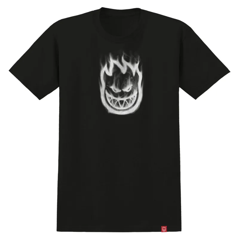 Spitfire Bighead Smoke T-Shirt - Black/White sold by CCS