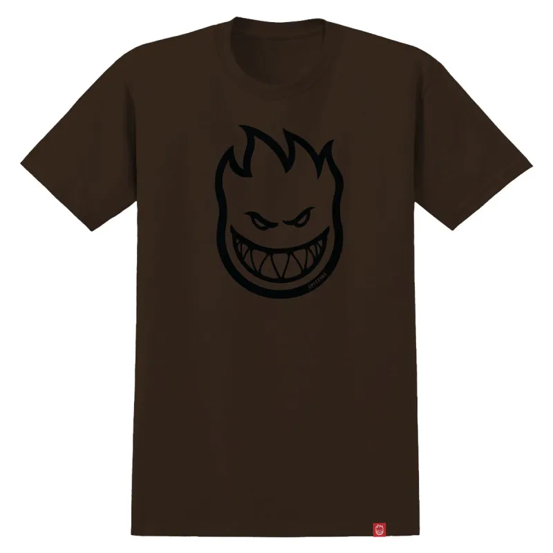 Spitfire Bighead T-Shirt - Dark Chocolate/Black made by CCS