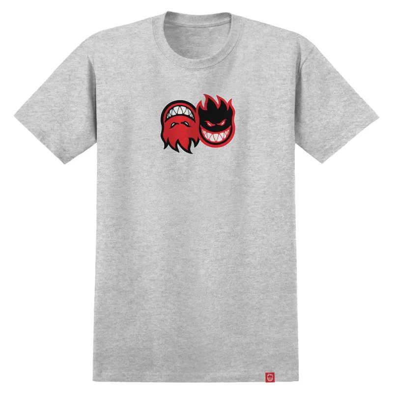 Spitfire Eternal Fill T-Shirt - Heather Grey/Red/Black/White sold by CCS