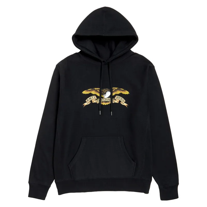 Anti-Hero Eagle Hoodie - Black/Black Multi Color sold by CCS