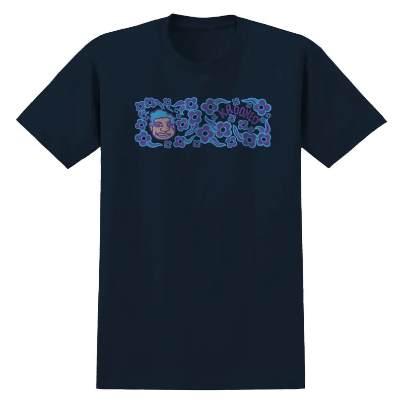 Krooked Sweatpants Redux T-Shirt - True Navy/Multi Color sold by CCS