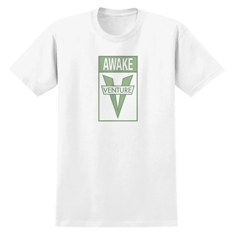 Venture Awake T-Shirt - White/Green made by CCS