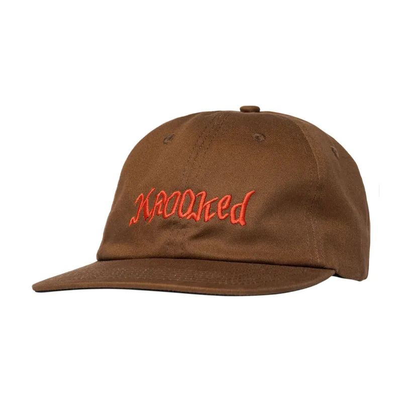 Krooked Double Ok Script Hat - Brown sold by CCS