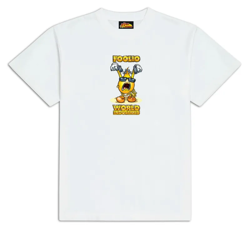 World Industries Foolio T-Shirt -  White sold by CCS