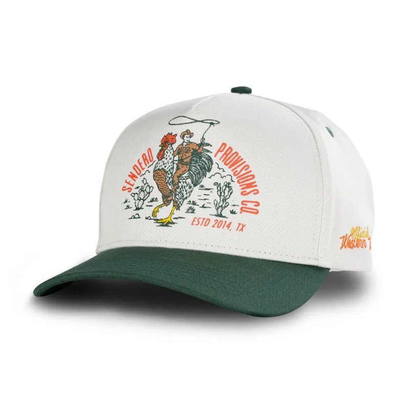 Sendero Official Western Hat - Cream/Green made by Sendero Provisions CO