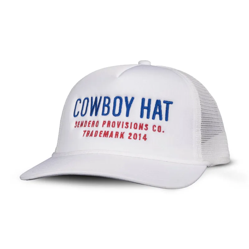 Sendero Cowboy Hat - White/Red/Blue made by Sendero Provisions CO