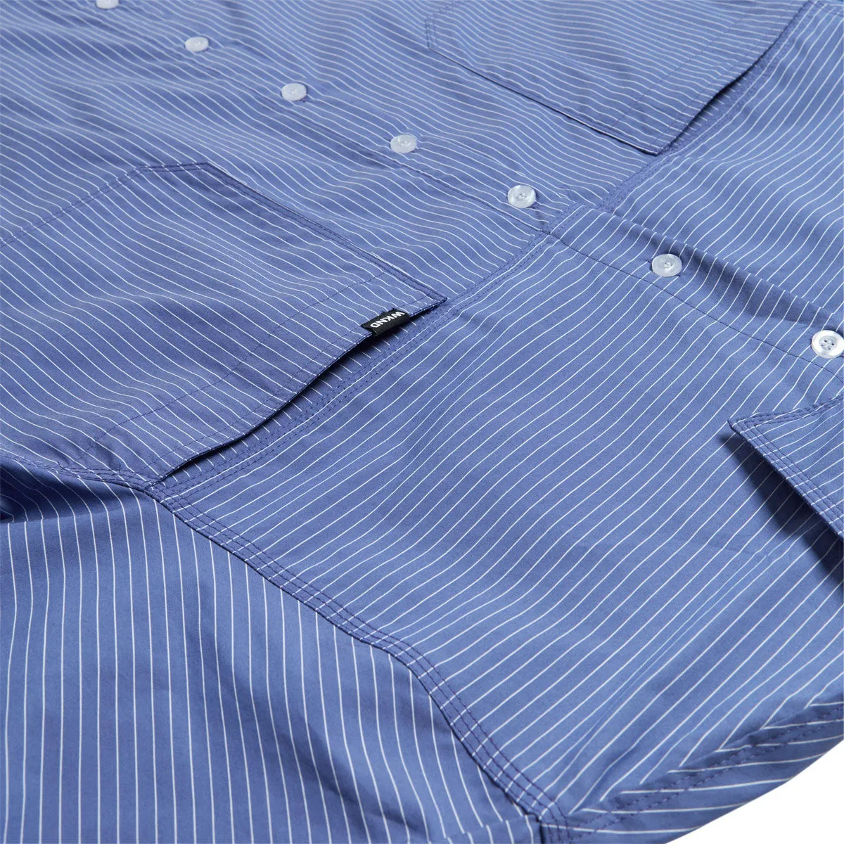 WKND Office Stripes RR Long Sleeve Shirt - Blue sold by CCS product image thumbnail 4