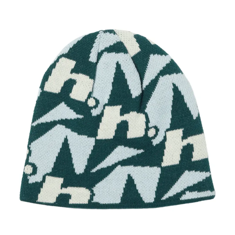 HUF H Star Repeat Skull Beanie - Ice Blue made by HUF