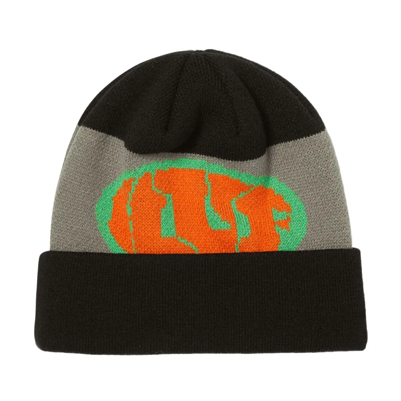 HUF Warped Cuff Beanie - Black sold by CCS