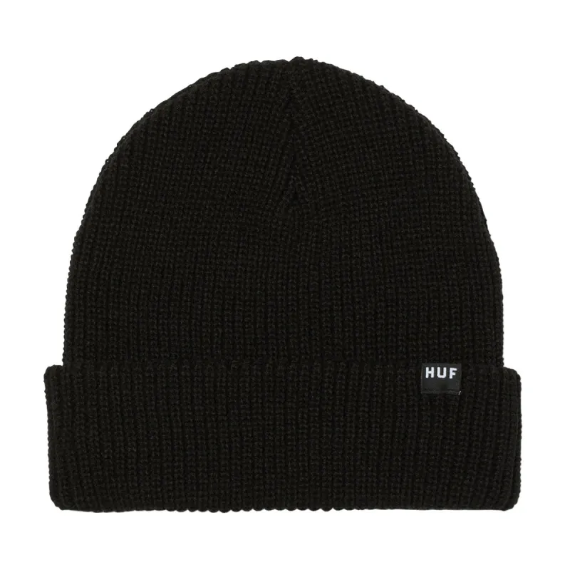HUF Usual Cuff Beanie - Black sold by CCS