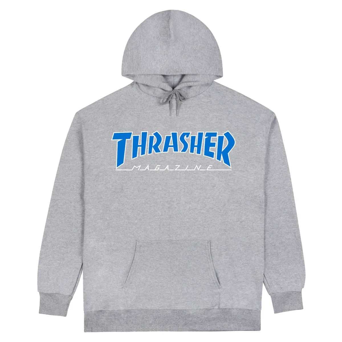 Thrasher Outlined Hoodie - Grey/Blue sold by CCS