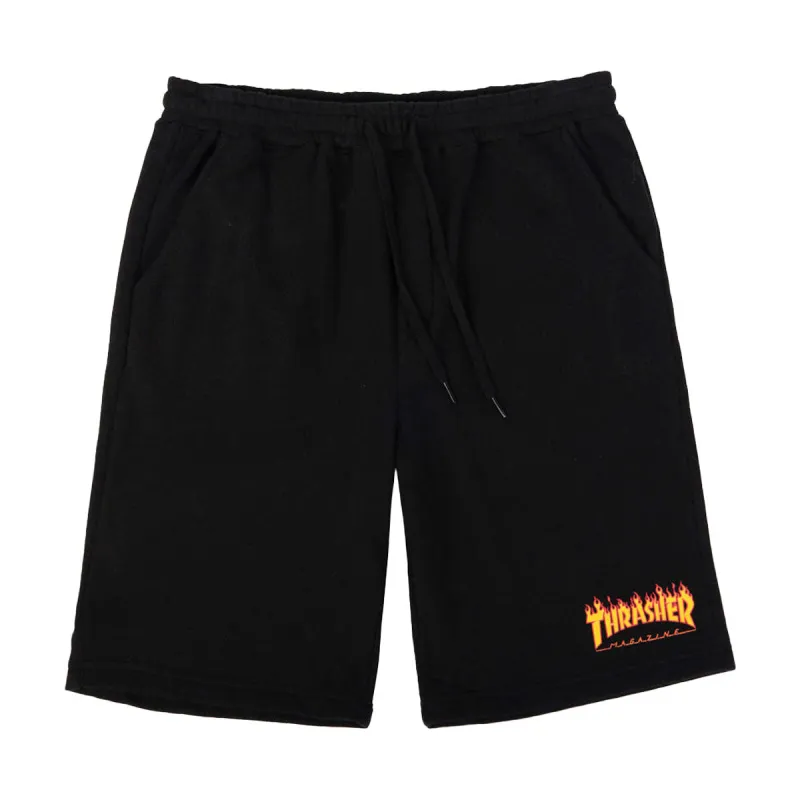 Thrasher Flame P.E. Shorts - Black made by Thrasher