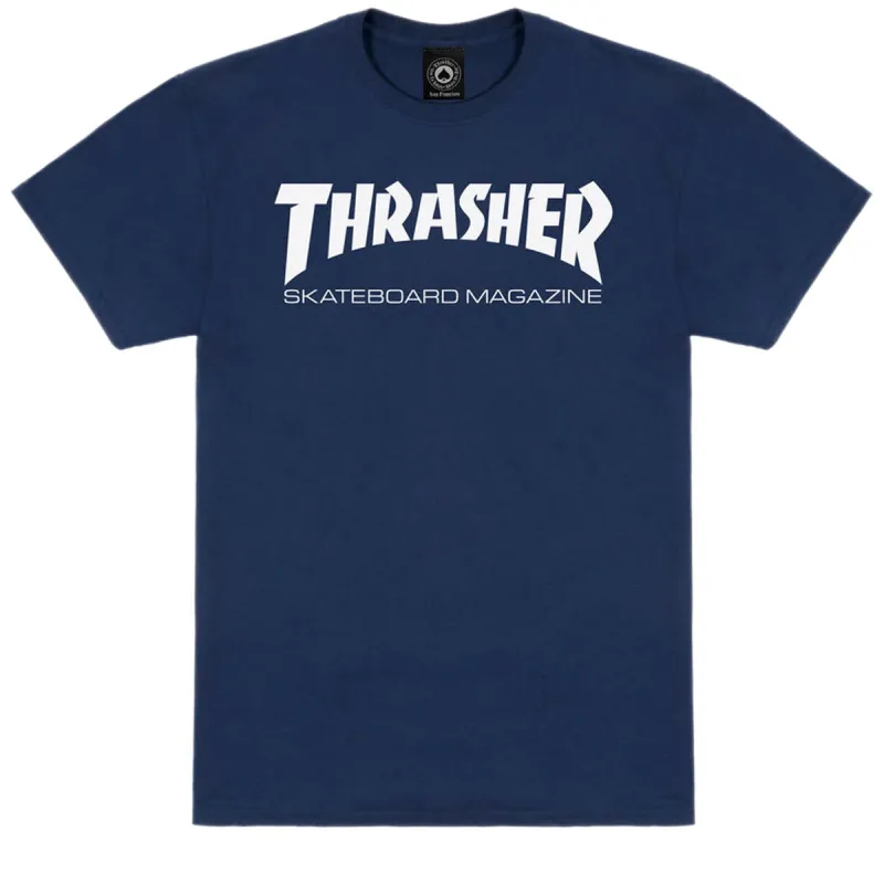 Thrasher Skate Mag T-Shirt - Navy/White sold by CCS
