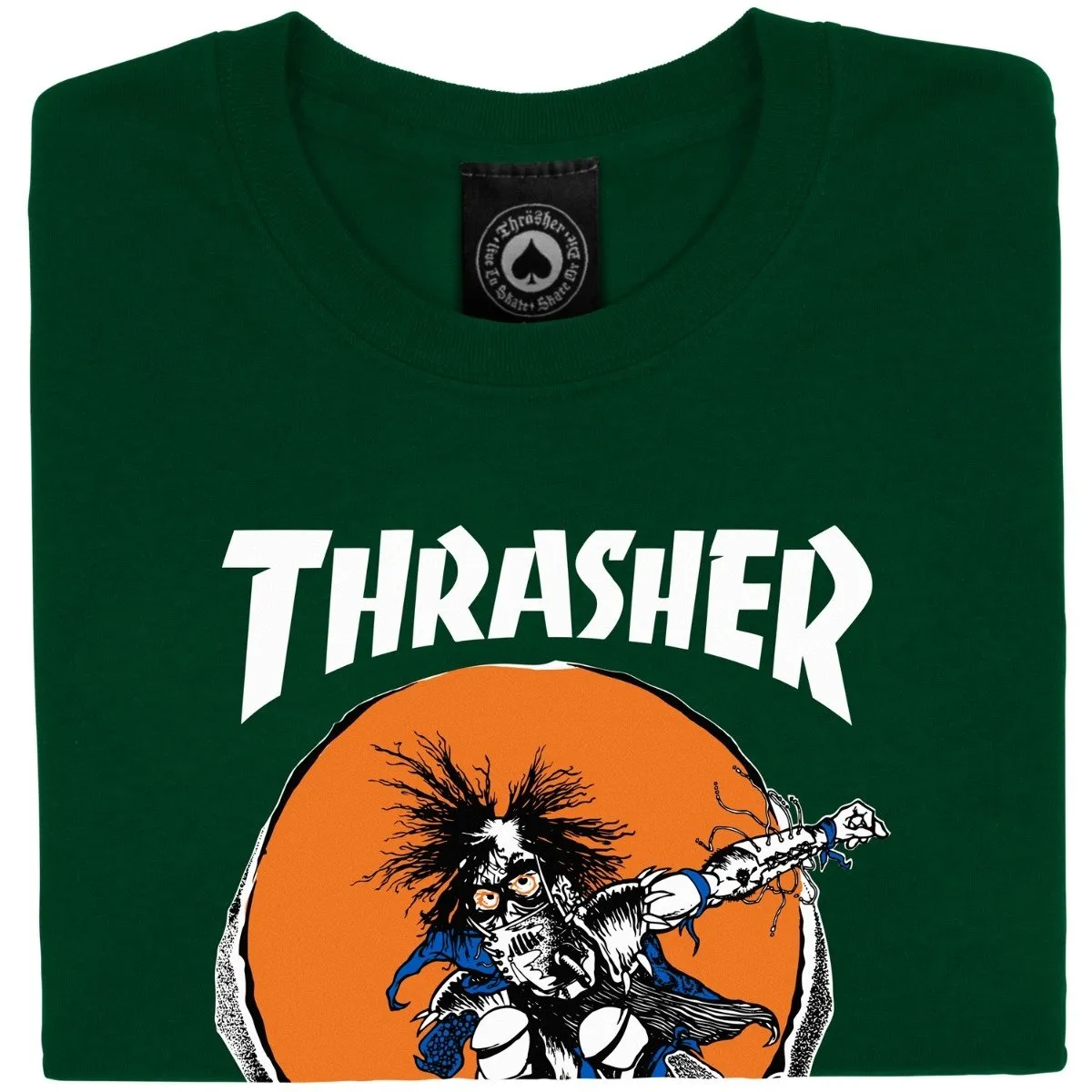 Thrasher Skate Outlaw T-Shirt - Forest Green sold by CCS product image thumbnail 2