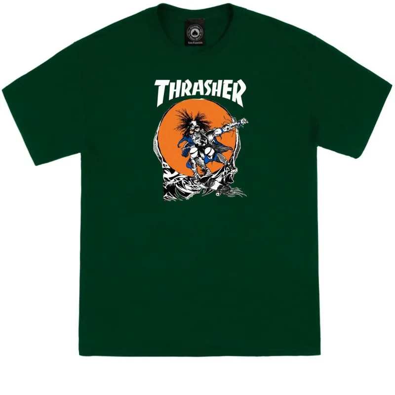 Thrasher Skate Outlaw T-Shirt - Forest Green sold by CCS