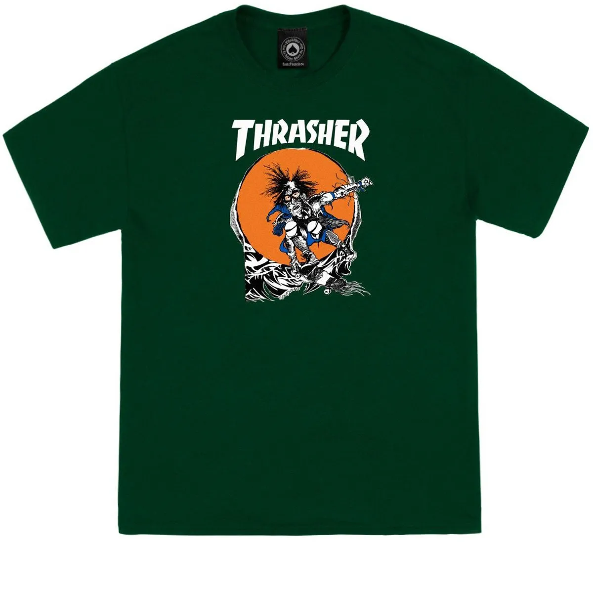 Thrasher Skate Outlaw T-Shirt - Forest Green sold by CCS