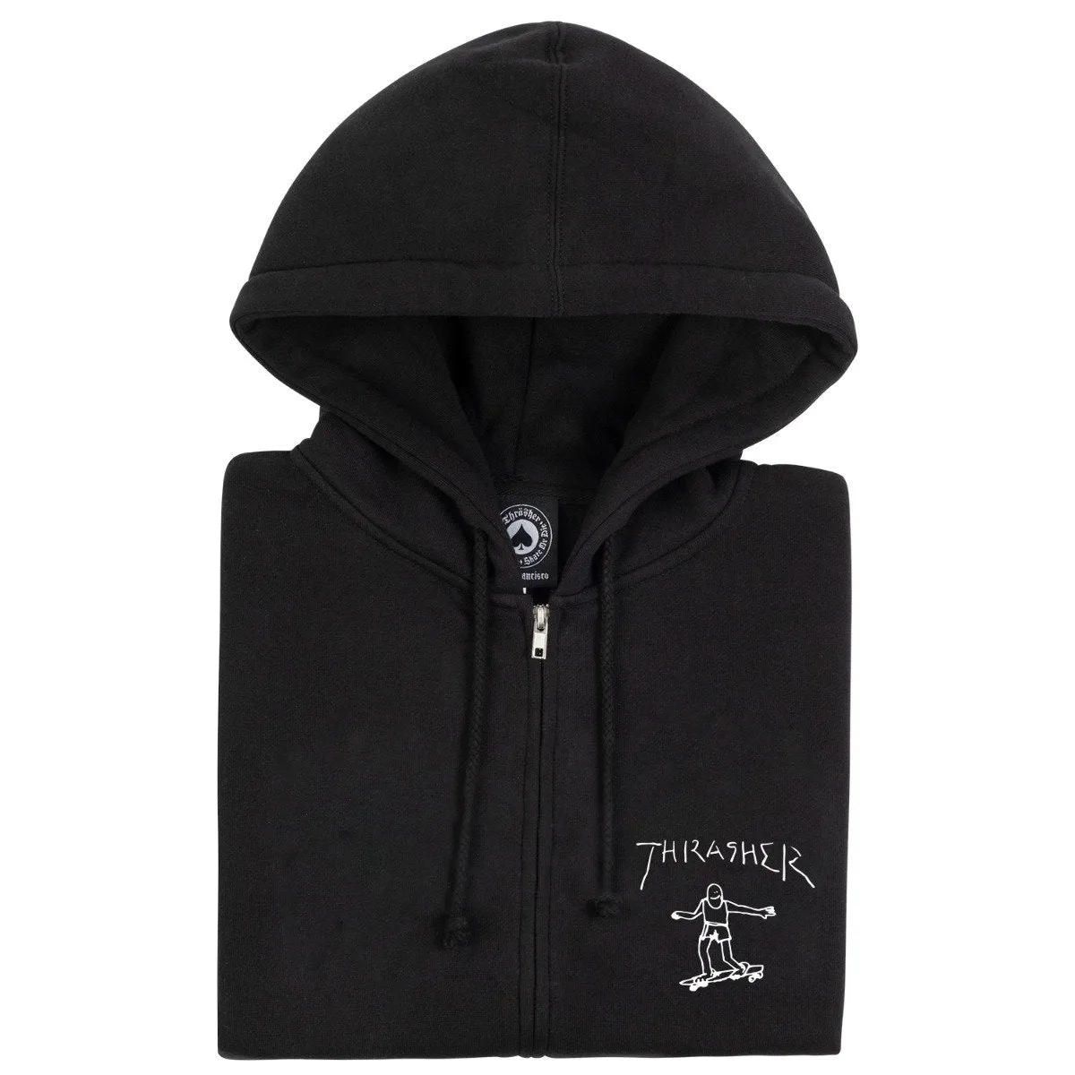 Thrasher Gonz Logo Zip Up Hoodie - Black sold by CCS product image thumbnail 2
