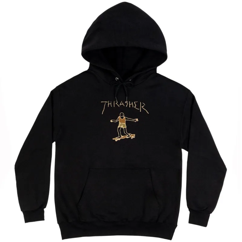 Thrasher Gonz Hoodie - Black/Brown sold by CCS
