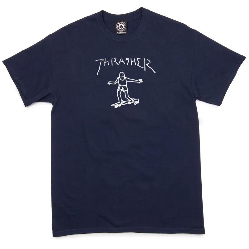 Thrasher Gonz T-Shirt - Navy sold by CCS