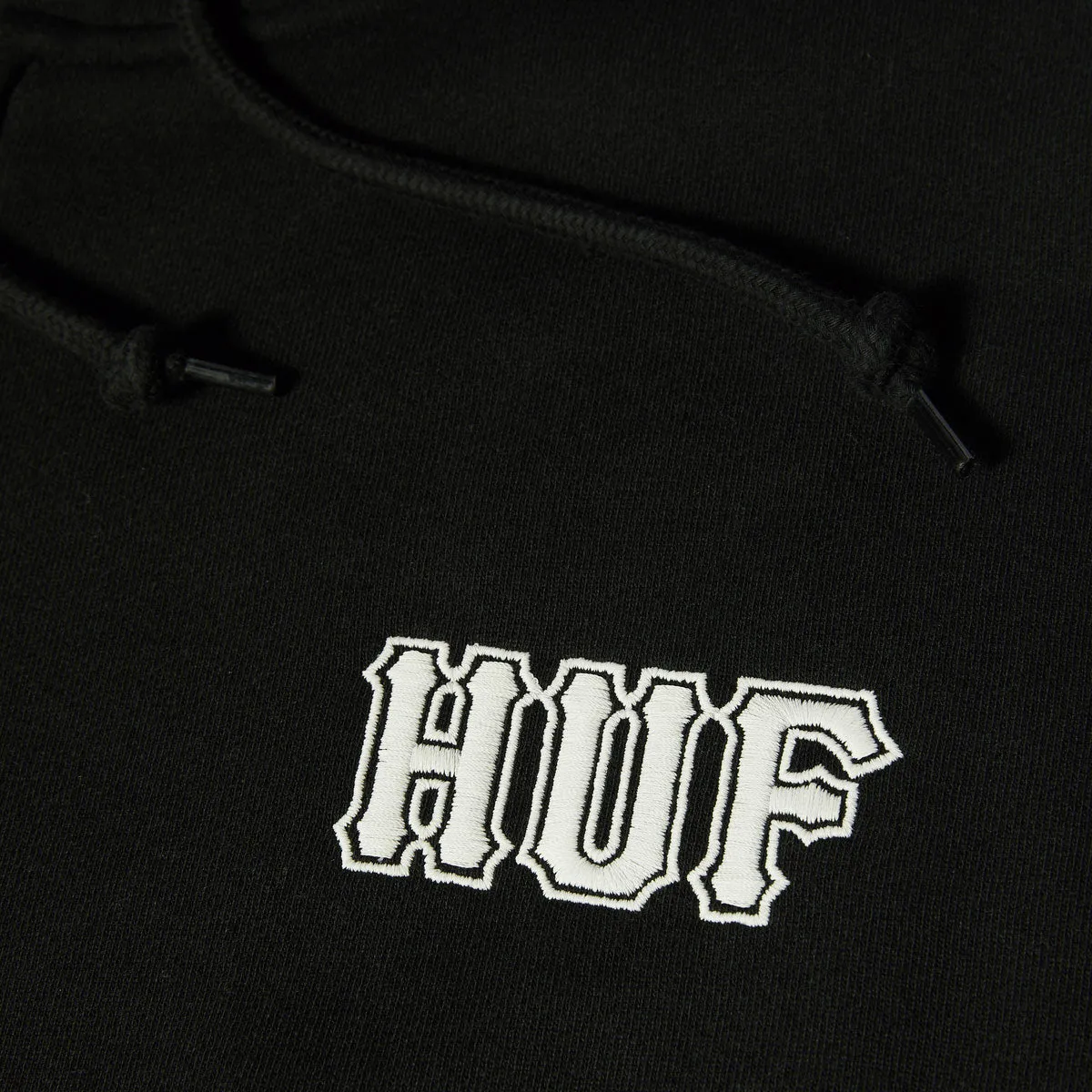 HUF Classic Logo Full Zip Hoodie - Black sold by CCS product image thumbnail 2