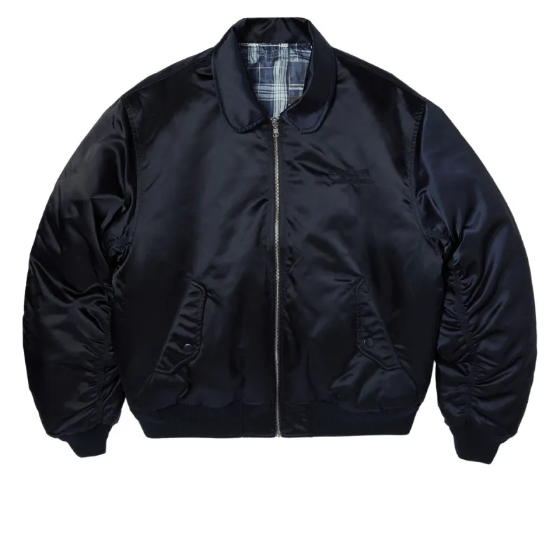 HUF Clothiers Reversible Flight Jacket - Navy made by HUF