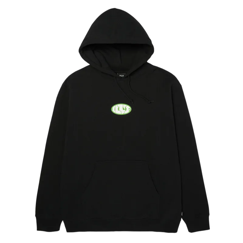 HUF Warped Hoodie - Black sold by CCS