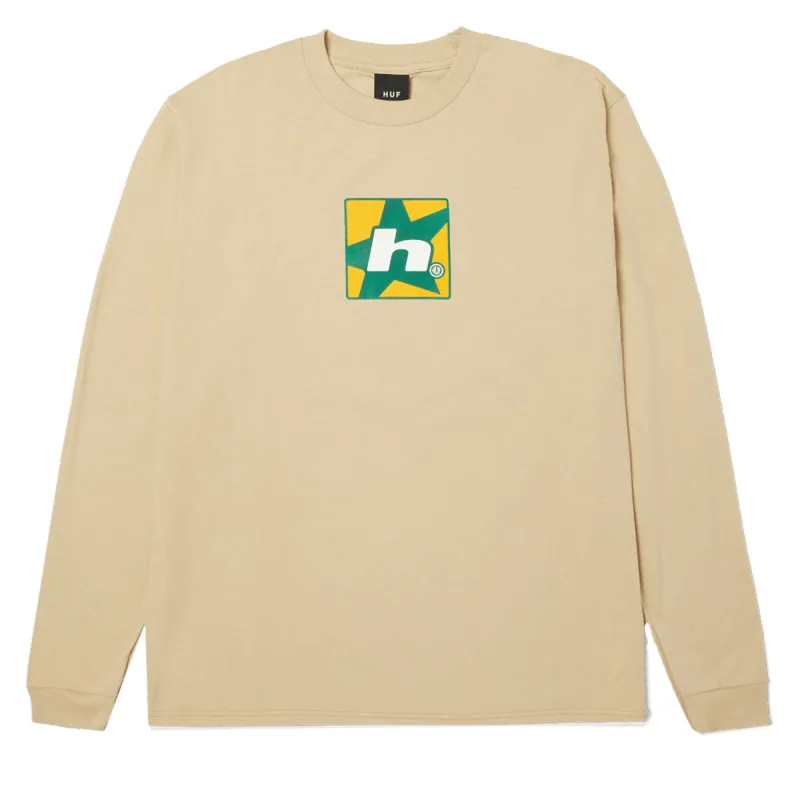 HUF H Star Multi Long Sleeve T-Shirt - Bleach sold by CCS