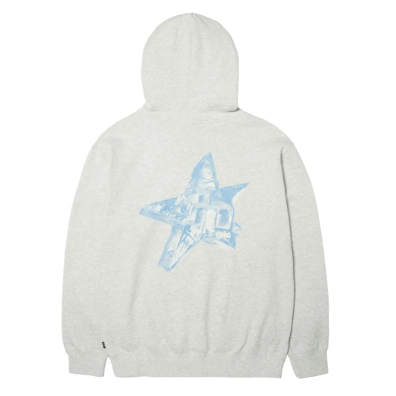 HUF Ice Star Hoodie - Heather Grey made by HUF