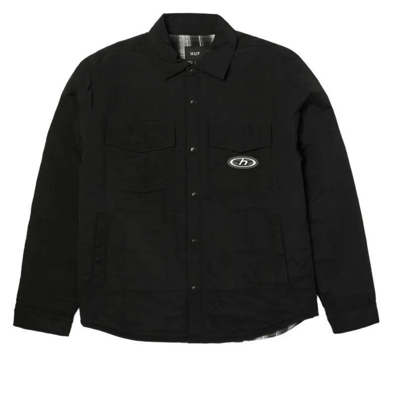 HUF Villard Shacket Jacket - Black sold by CCS